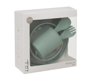 Jídelní sada 5-dílná Platinum Silicone KikkaBoo