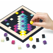 Pixel I vesmír - dřevěná mozaika Cubika