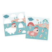 My arts&crafts Mini Sametové omalovánky Farma od 18 měsíců Janod