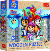 Dřevěné Puzzle 50 dílků Tlapková patrola Trefl