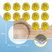 Ochrana rohů a hran O-profil, sada 12 ks transparentní Sipo