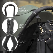 Multifunkční popruh se skobou Deluxe 2 ks Black Zopa