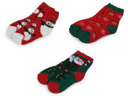 Dětské vánoční ponožky thermo v dárkové kouli s rolničkou