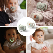 Dudlíky silikonové symetrické 6 - 18 m, 2 ks BabyOno