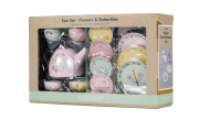 Čajový set Květiny a motýli