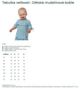 Dětská mušelínová košile Luca Dove Grey Esito