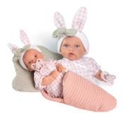 Realistická panenka s měkkým látkovým tělem 27 cm Petit 12442 Antonio Juan