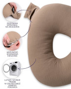 Mušelínový polohovací polštář MiniRelax 140 cm Babymatex