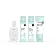 Kosmetická sada na cesty v bavlněné taštičce Suavinex