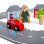 Dřevěná autodráha osmička Bigjigs Rail