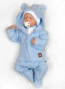 Pletená sada oblečení pro miminko Star 5dílná modrá Baby Nellys