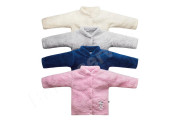 Kabátek s rukavičkami a výšivkou wellsoft Baby Service