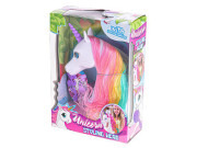 Unicorn česací hlava 20 cm s doplňky 