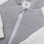 Kojenecká tepláková mikina New Baby The Best šedá