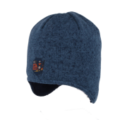 Zimní čepice na uši nažehlovačka modrá RDX