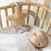 Hračka hudební Teddy hvězdička Nattou 25 cm, 0 m+