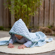 Mušelínová osuška Blenker s kapucí 100x70 cm KipKep