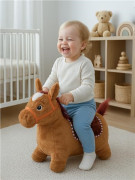 Plyšový skákací koník se zvukem Baby Mix