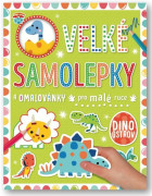 Velké samolepky a omalovánky pro malé ruce Dino ostrov Stuart Lynch