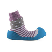 Ponožkové botičky Chameleon Lilac Polka