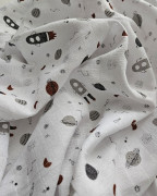 Bavlněná Plena s potiskem 70 x 70 1 ks Prem Vesmír