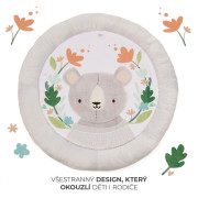Deka hrací s hrazdičkou Cozyplay Light Grey Kinderkraft