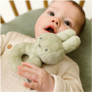 Chrastítko králíček Miffy Green Flower Little Dutch