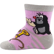 Ponožky kojenecké Krteček obrázkové mix pro holčičky (3 páry)