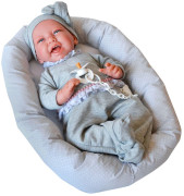 CARLA 33228 Antonio Juan - realistická panenka miminko s látkovým tělem - 42 cm