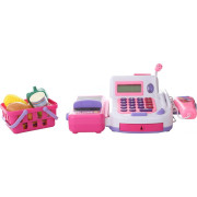 Registrační pokladna se čtečkou karet a mikrofonem růžová 