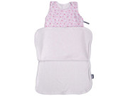 Letní spací pytel, zajíc růžový zip na boku