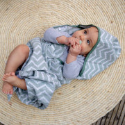 Mušelínová osuška Blenker s kapucí 100x70 cm KipKep