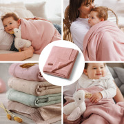 Deka z přírodní bavlny 75 x 100 cm 0 m+ BabyOno