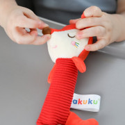 Plyšová hračka s pískátkem - Liška, červená Akuku