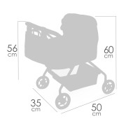 Můj první kočárek pro panenky s taškou Sophie 56 cm DeCuevas