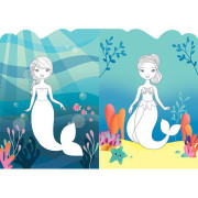 Tvarované oblékání se samolepkami Šaty pro mořské víly