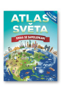 Atlas světa Kniha se samolepkami 