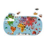 Hračka do vody puzzle Mapa světa Janod