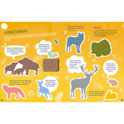 Poznávací samolepková knížka Les