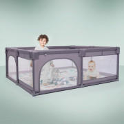 Ohrádka Playpark Grey s matrací BabyGo