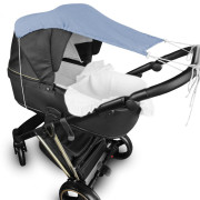 Mušelínová sluneční stříška na kočárek Nature Baby Nellys