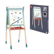 Oboustranná dřevěná magnetická tabule polohovatelná mentolová Janod