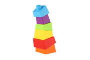 Věž/Pyramida šikmá barevná stohovací skládačka 6 ks 