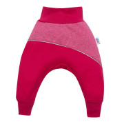 Softshellové kojenecké kalhoty New Baby Růžové