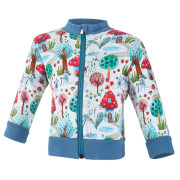 Mikina hřejivá rozepínací béžová s muchomůrkami