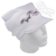 Lehký letní šátek s kšiltem Květy RDX