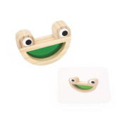 Dřevěná stavebnice s barevnými sklíčky a předlohami 12 ks Janod