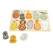 Vkládací puzzle čísla Safari small foot 