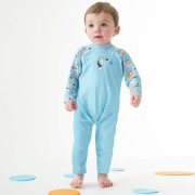 Plážová UV kombinéza pro děti Zvířátka modrá