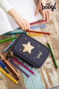 Školní penál třípatrový Unicorn Gold Baagl